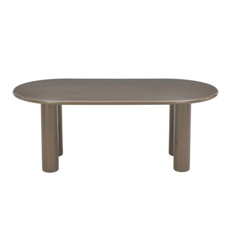 Table de séjour NORI laquée brillante verte 200cm