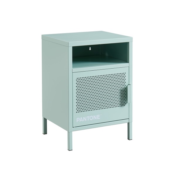 Table de chevet PANTONE métal vert menthe 40cm