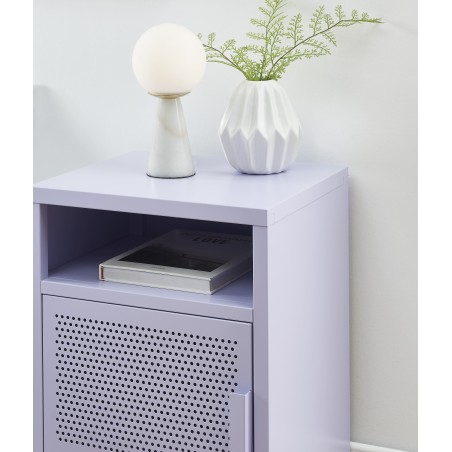 Table de chevet PANTONE métal lilas 40cm