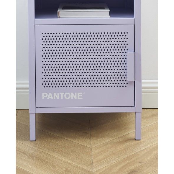 Table de chevet PANTONE métal lilas 40cm