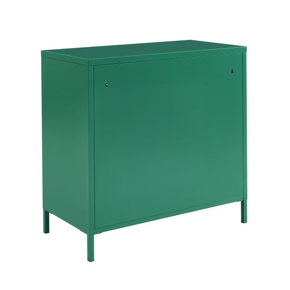Commode PANTONE 4 tiroirs métal émeraude 80cm