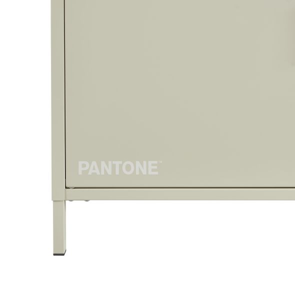 Buffet PANTONE 3 portes métal beige sable 160cm