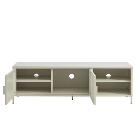 Meuble TV PANTONE métal beige sable 160cm