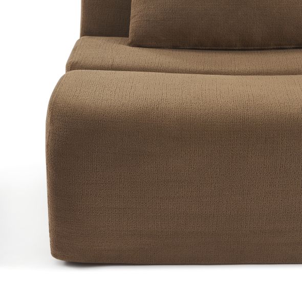 Chauffeuse PANTONE 1 place tissu marron