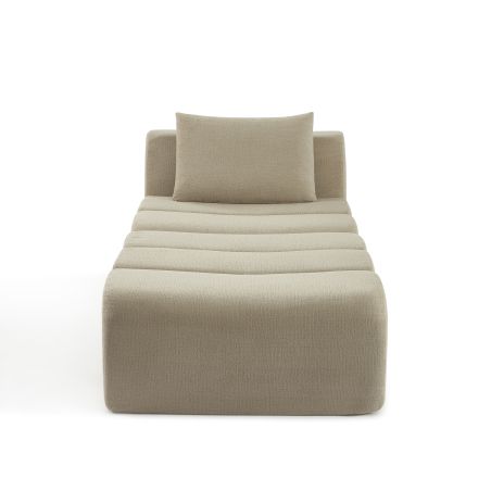 Chauffeuse PANTONE 1 place tissu taupe
