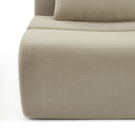 Chauffeuse PANTONE 1 place tissu taupe