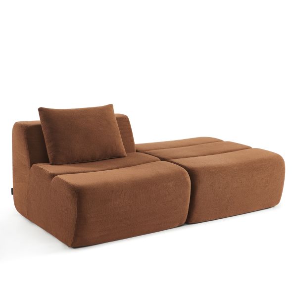Chauffeuse PANTONE 1 place tissu terracotta