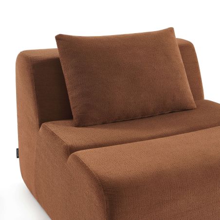 Chauffeuse PANTONE 1 place tissu terracotta
