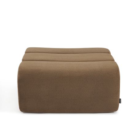 Pouf PANTONE 1 place tissu marron