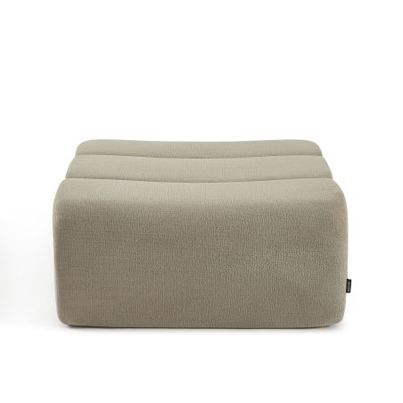 Pouf PANTONE 1 place tissu taupe