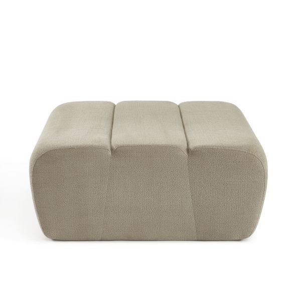 Pouf PANTONE 1 place tissu taupe