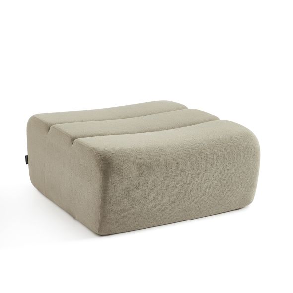 Pouf PANTONE 1 place tissu taupe