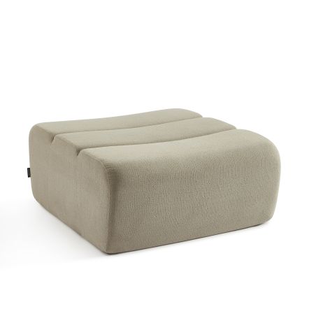 Pouf PANTONE 1 place tissu taupe