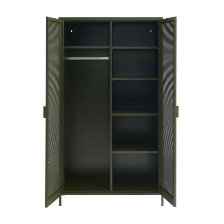 Armoire PANTONE métal vert olive 2 portes