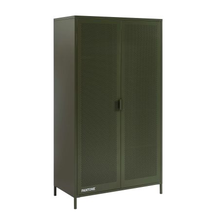 Armoire PANTONE métal vert olive 2 portes