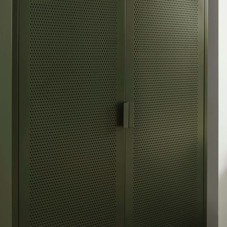Armoire PANTONE métal vert olive 2 portes
