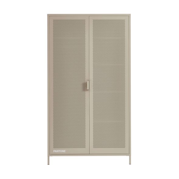 Armoire PANTONE métal taupe 2 portes