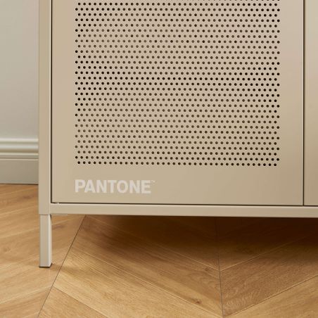 Armoire PANTONE métal taupe 2 portes