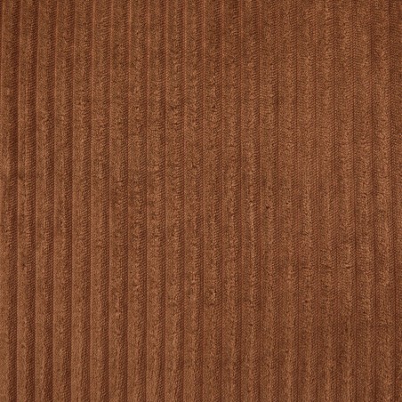 Fauteuil convertible compressé NYX en mousse 1 place velours côtelé terracotta
