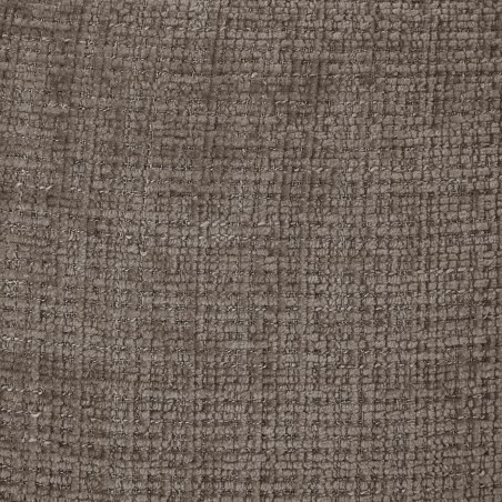 Canapé d'angle modulable ALENO 4 places tissu velours texturé marron