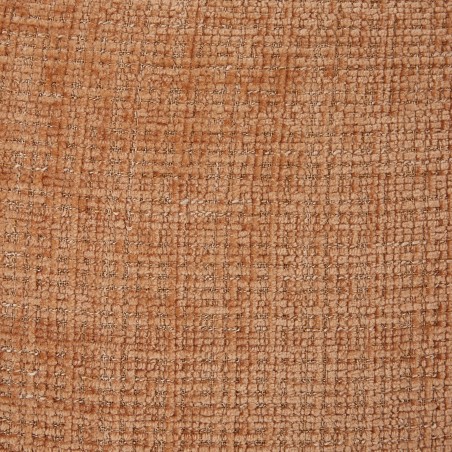Canapé d'angle modulable ALENO 4 places tissu velours texturé terracotta