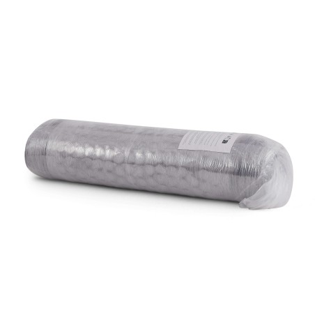 Canapé droit profond fixe et compressé KENEDY 1 place velours côtelé gris