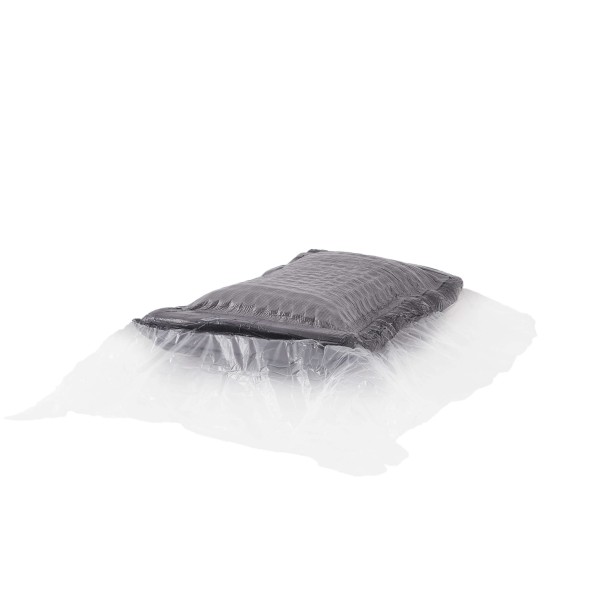 Canapé droit profond fixe et compressé KENEDY 1 place velours côtelé gris