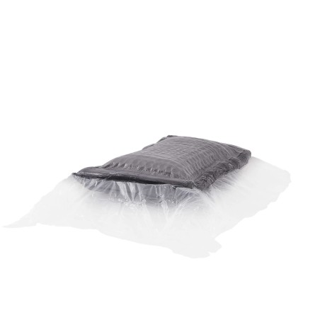 Canapé droit profond fixe et compressé KENEDY 1 place velours côtelé gris