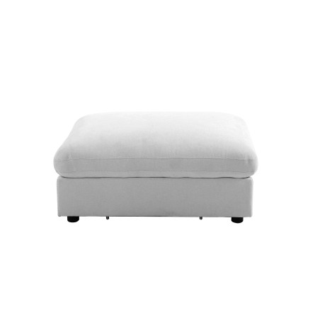 Canapé d'angle modulable MIZAR 4 places tissu gris