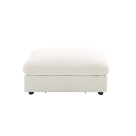 Canapé d'angle modulable MIZAR 4 places tissu beige