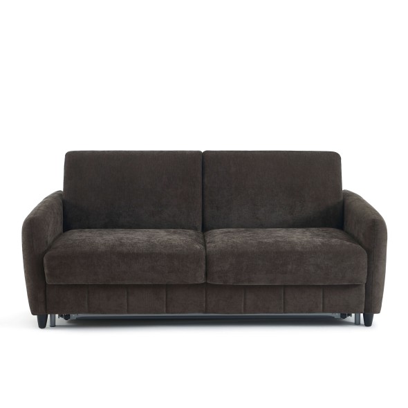 Canapé droit express ORNOA 3 places tissu anthracite