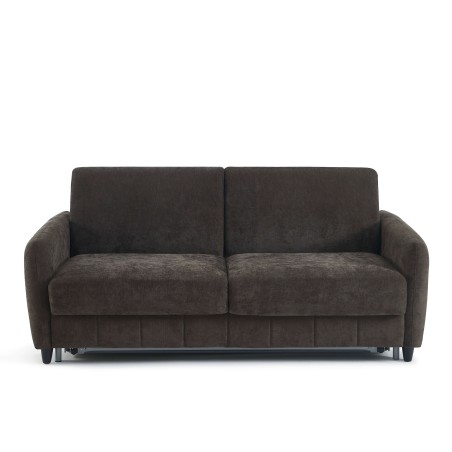 Canapé droit express ORNOA 3 places tissu anthracite