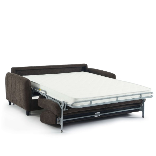 Canapé droit express ORNOA 3 places tissu anthracite