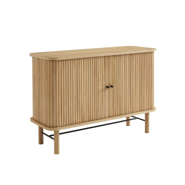 Buffet ERNEST frêne portes tambour 110cm