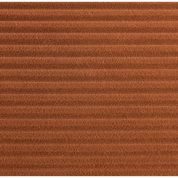 Canapé d'angle convertible et réversible 4 places ZOLA velours côtelé terracotta