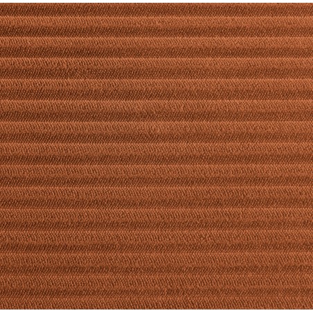 Canapé d'angle convertible et réversible 4 places ZOLA velours côtelé terracotta
