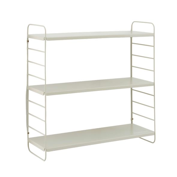 Etagère murale 3 niveaux PANTONE métal beige sable 60,5x20cm