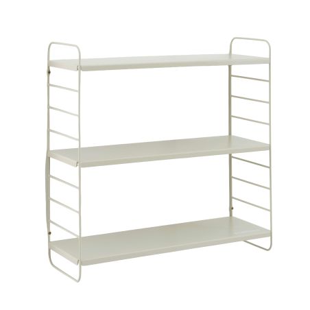 Etagère murale 3 niveaux PANTONE métal beige sable 60,5x20cm