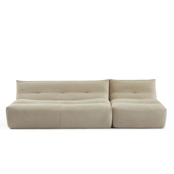 Banquette PANTONE 2 places tissu beige