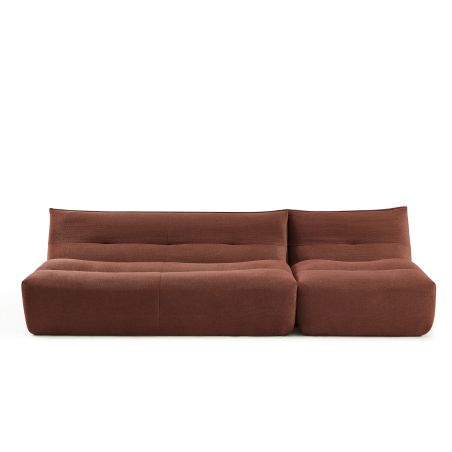 Banquette PANTONE 2 places tissu bordeaux