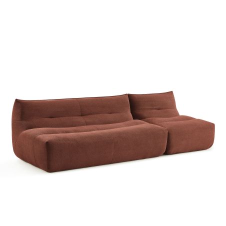 Banquette PANTONE 2 places tissu bordeaux