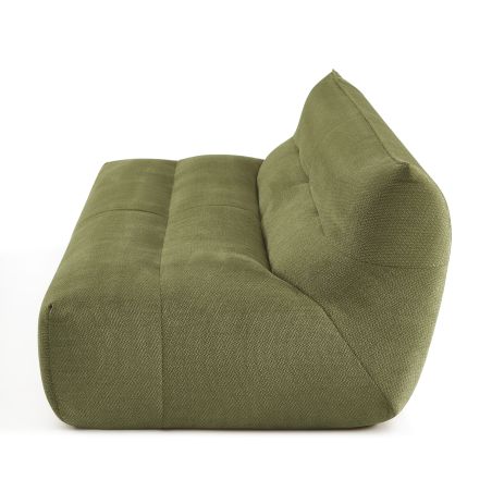 Banquette PANTONE 2 places tissu vert olive