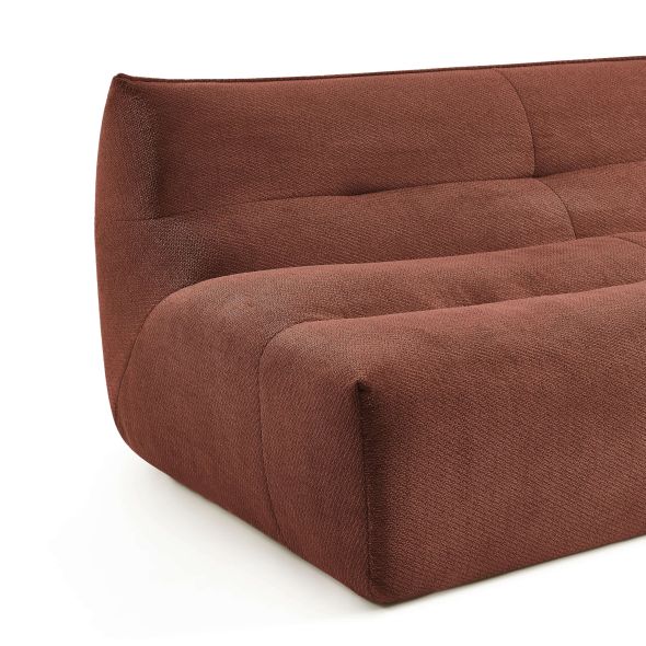 Banquette PANTONE 2 places tissu bordeaux