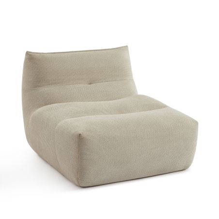 Chauffeuse PANTONE 1 place tissu beige