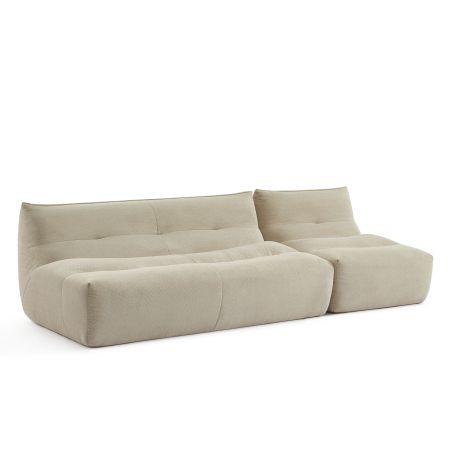 Chauffeuse PANTONE 1 place tissu beige