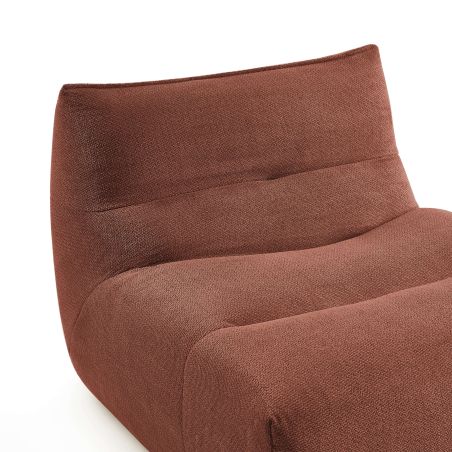 Chauffeuse PANTONE 1 place tissu bordeaux