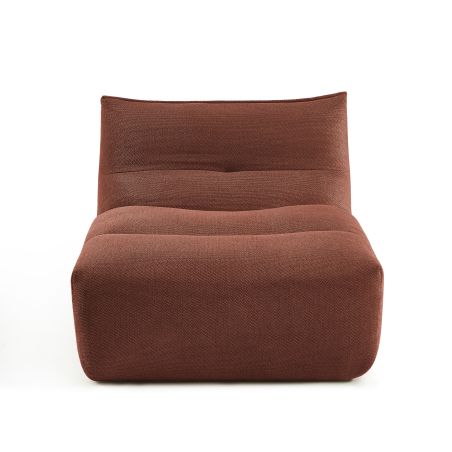 Chauffeuse PANTONE 1 place tissu bordeaux