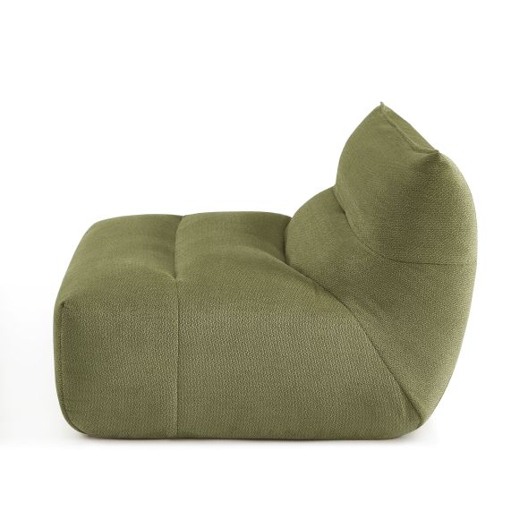 Chauffeuse PANTONE 1 place tissu vert olive