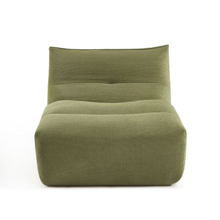 Chauffeuse PANTONE 1 place tissu vert olive