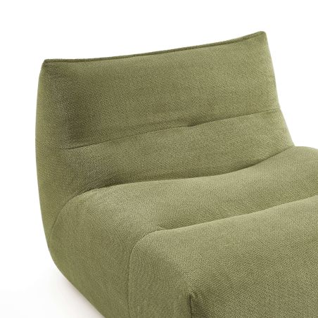 Chauffeuse PANTONE 1 place tissu vert olive